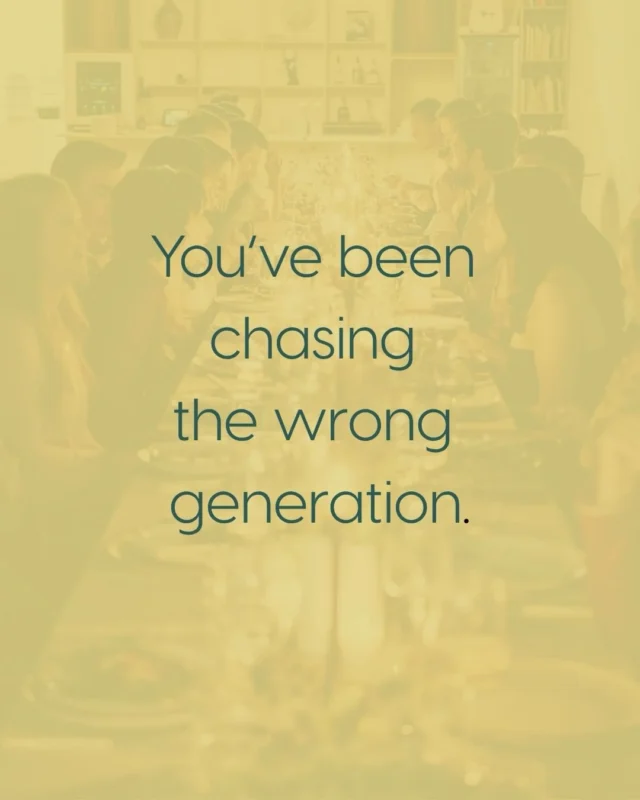 Gen Z drinking participation is not falling. It rose from 66% to 74% over three years, according to @theiwsr 

The generation pulling back fastest is Boomers. The wine club members, case buyers, and tasting room regulars wineries already depend on.

And here is the part nobody is talking about: America has roughly the same number of Boomers and Gen Z. But only about 32 million Gen Z Americans are currently old enough to buy wine.

That makes the immediate Boomer market roughly twice as large.

So why are wineries spending so much to acquire the smaller market while doing so little to retain the larger one?

Do not abandon Gen Z. But stop blaming them for today’s decline.

Start asking your best customers why they are drinking less and what would make them stay.

📸: @amber.breitenberg