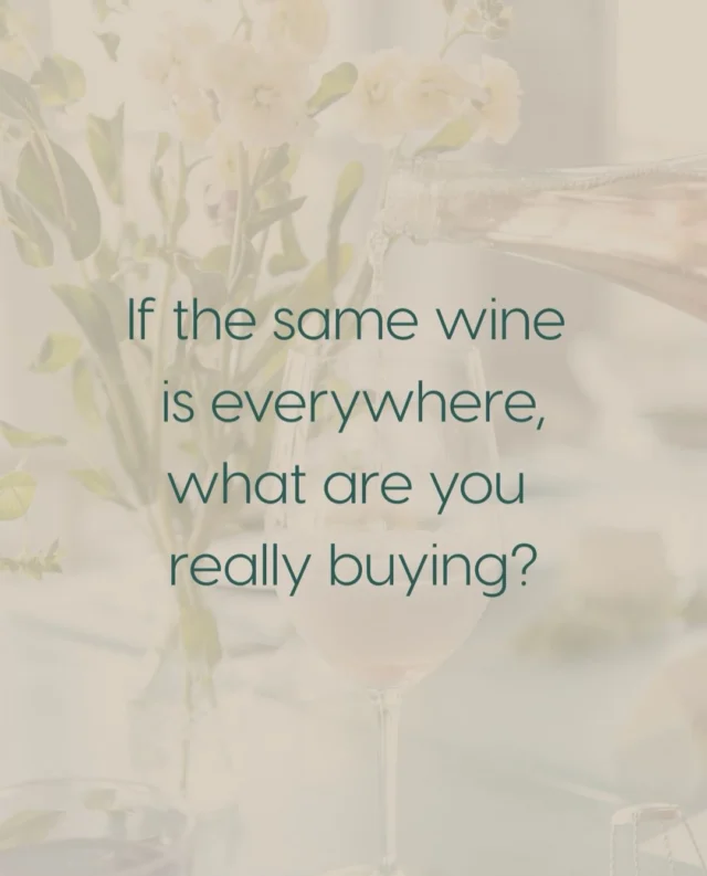 You do not have to be a wine snob to notice when the same bottle appears at the grocery store, drugstore, big box retailer, gas station and airport.

That kind of availability is not a coincidence. It is the result of enormous scale and a production process designed to deliver a consistent experience across millions of bottles.

That does not automatically mean the wine is bad. Consistency can be exactly what a consumer wants.

But wine is one of the few things we consume without regularly asking where it came from, how it was made or what was done to create the final product. We ask those questions about our eggs, coffee and olive oil. Wine somehow gets a pass.

You do not need to know every grape or growing region to make a more informed choice. Curiosity is enough.

When you choose a bottle, what is the first thing you want to know about it?

📸: @amber.breitenberg #winelovescompany #alwaysingoodco